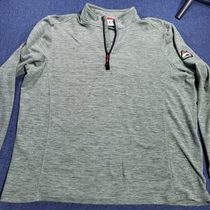 Avalanche Outdoor Supply Company Green Heathered Quarter Zip Pullover Fleece XL